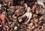 Joachim Beuckelaer The Vegetable Market painting